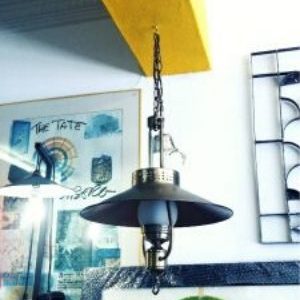 Brass Lady Hanging Lamp