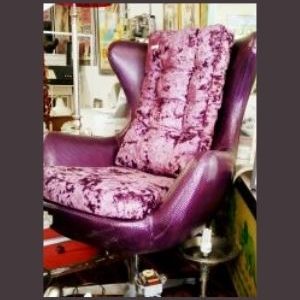 Dramatic Purple Egg Chair