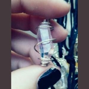 Light Amethyst Crystal Necklace
