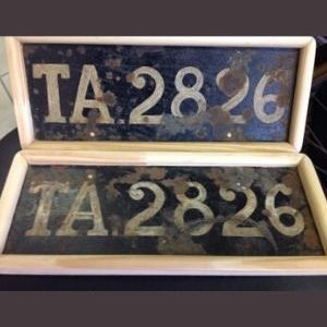 Metal Number Plate Old Transvaal